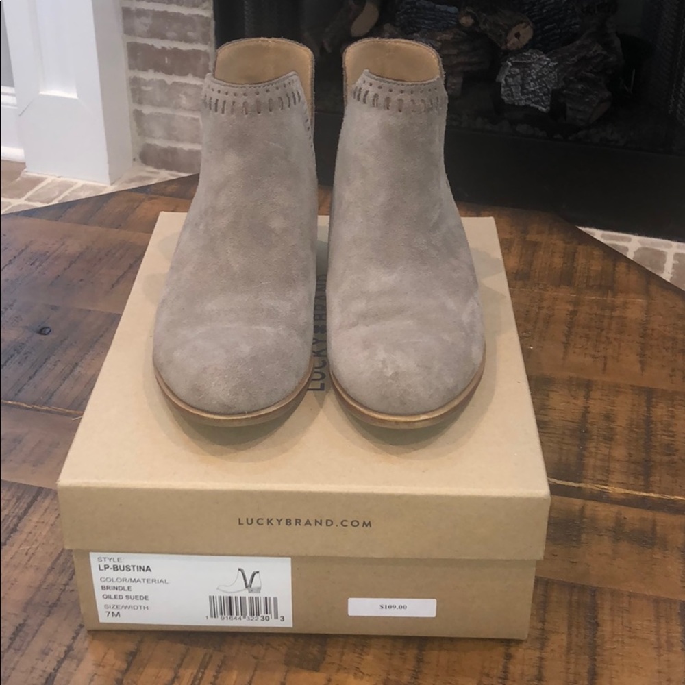 Lucky brand suede boots